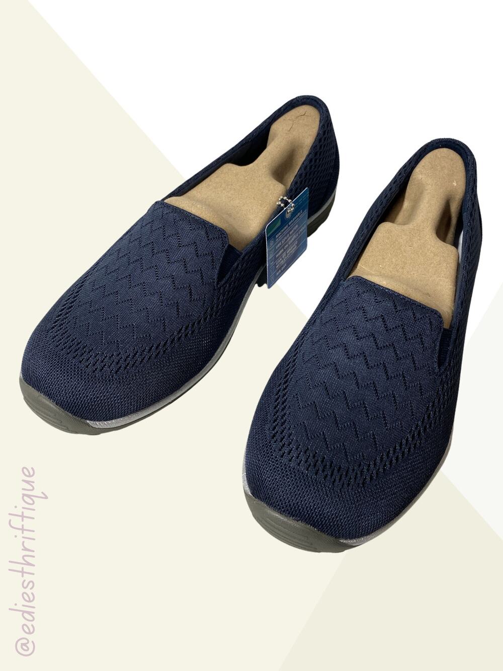 Skechers Relaxed Fit Air-Cooled Memory Foam Blue Size 9 NEW